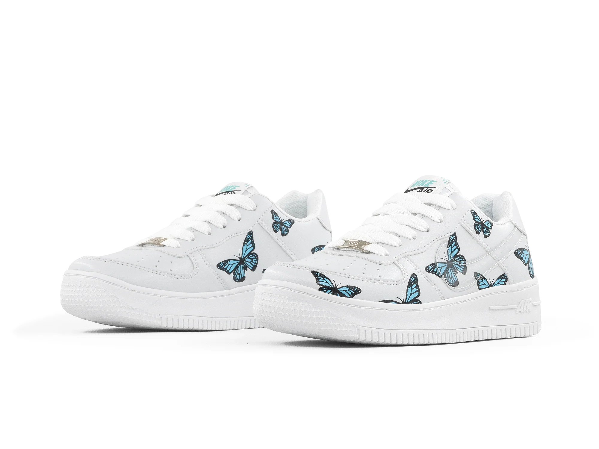 Paq 6 Pares Tenis Monarca Blanco Negro Cielo 22/25.5