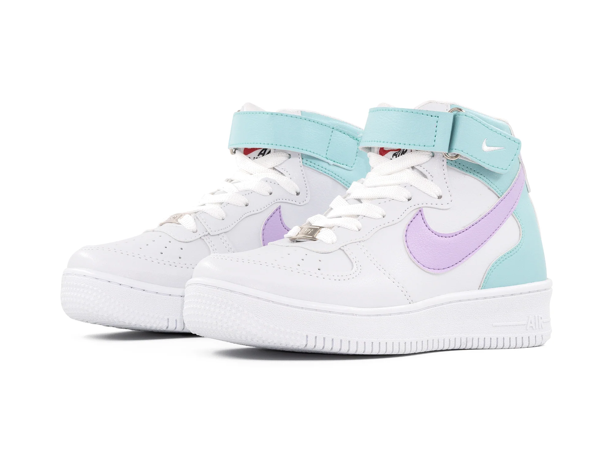 Paq 6 Pares Tenis 841 Blanco Cielo Lila 22/25.5