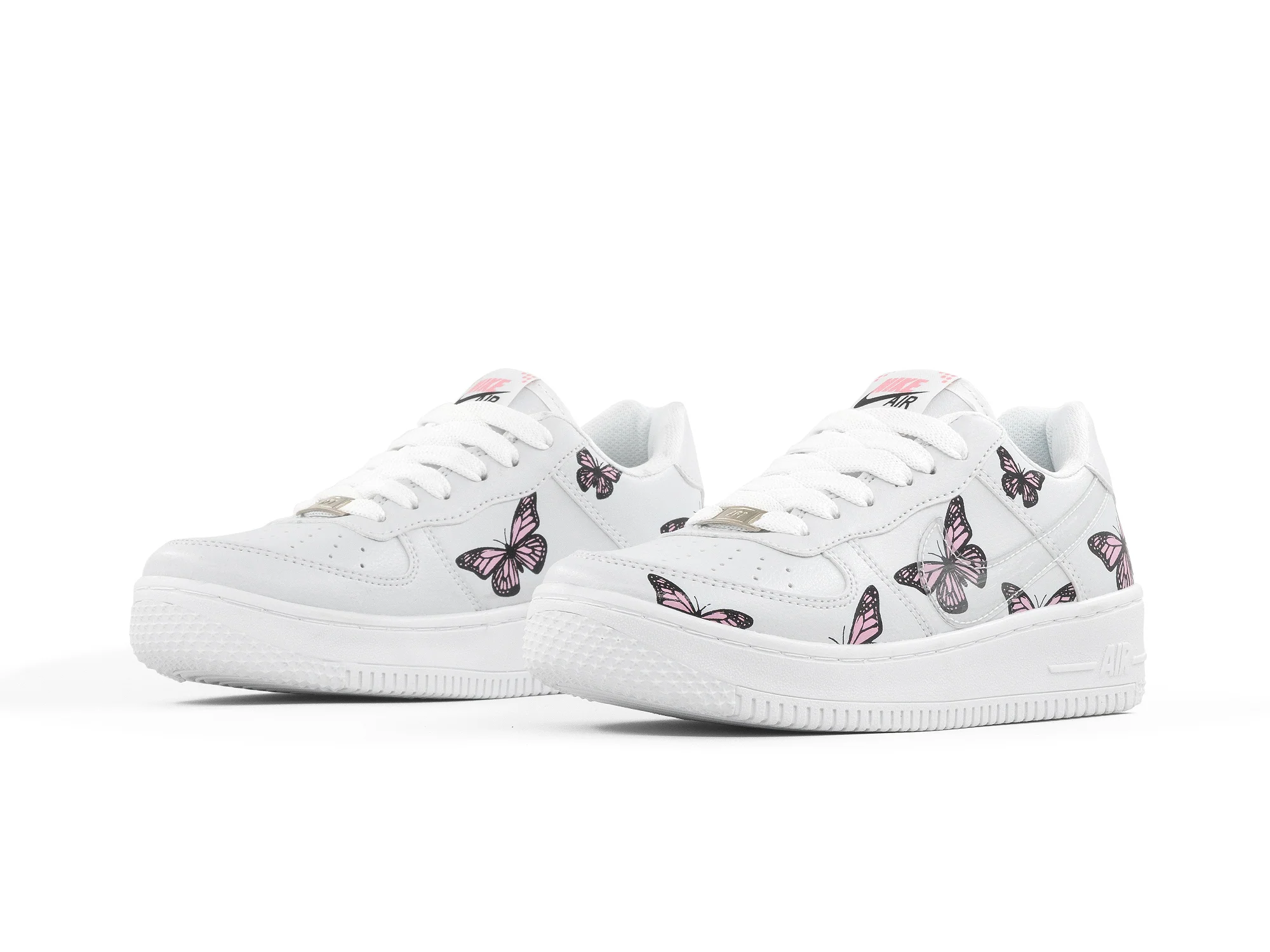 Paq 6 Pares Tenis Monarca Blanco Negro Rosa 22/25.5