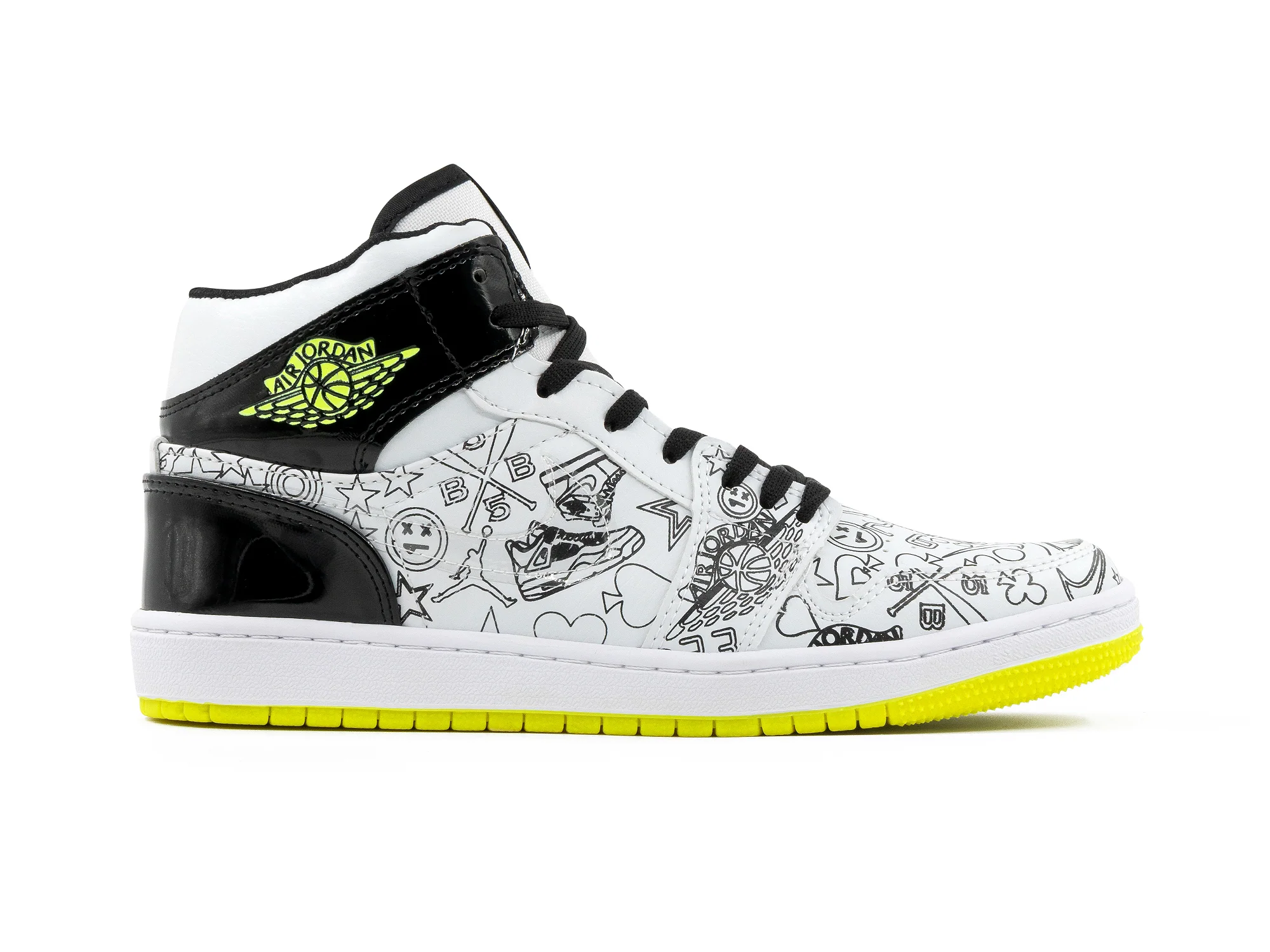 Paq 6 Pares Tenis Retro 1 Mid GS Diy 25/28.5