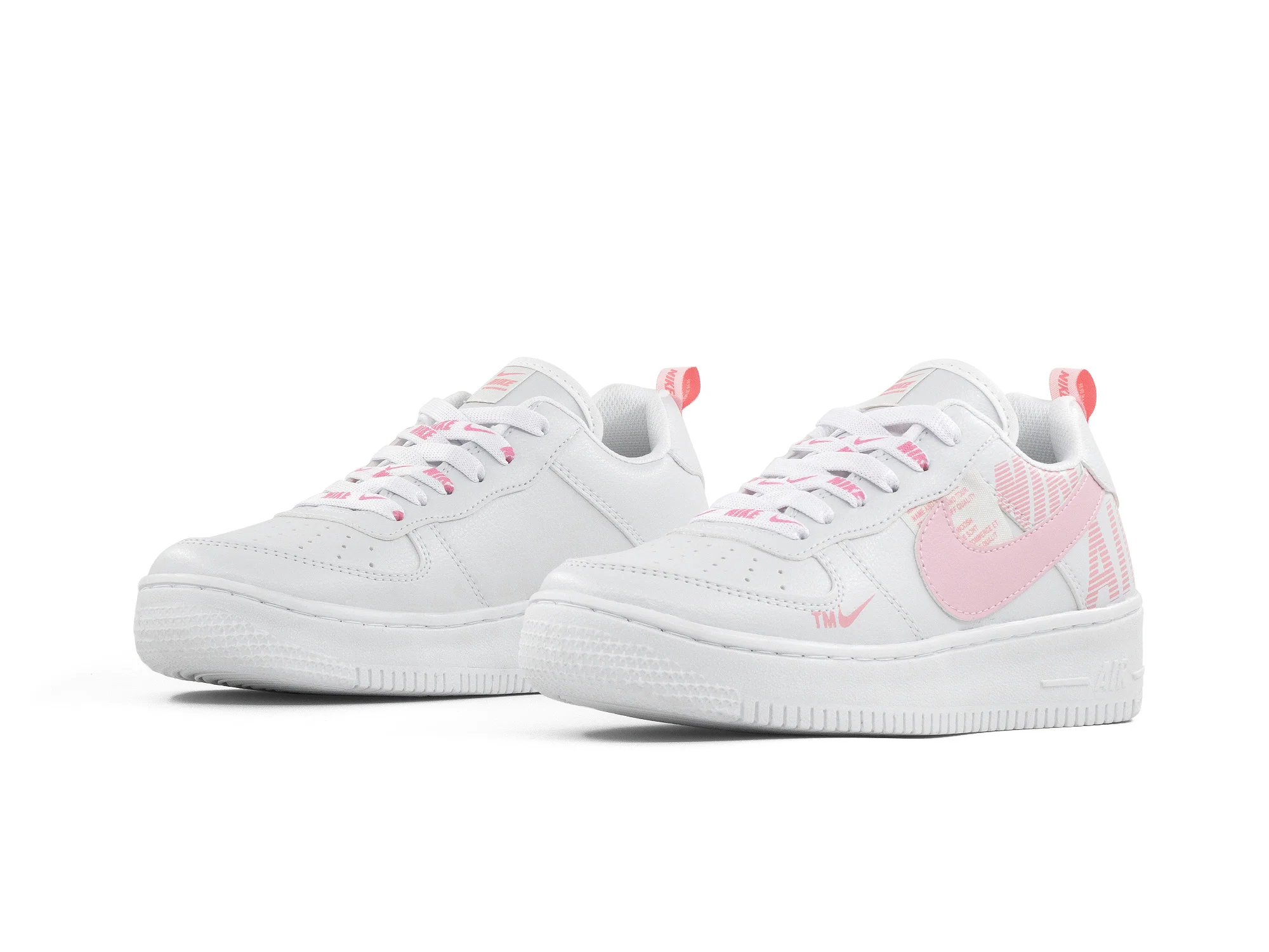 Paq 6 Pares Tenis 420 Blanco Rosa Rosa 23/26.5