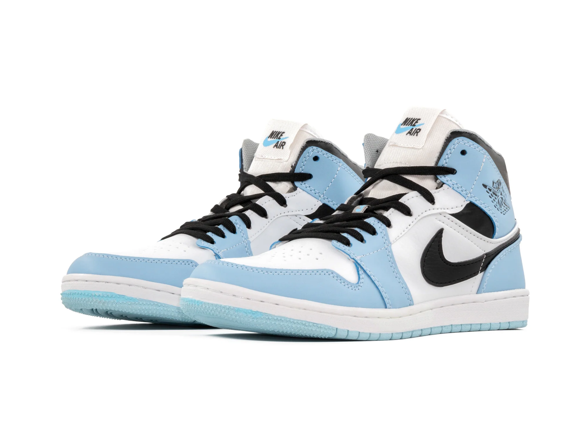 Paq 6 Pares Tenis Retro 1 Cielo Blanco Negro 25/28.5