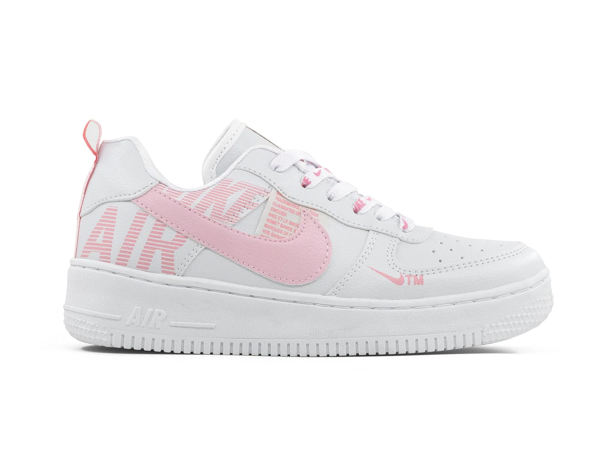 Paq 6 Pares Tenis 420 Blanco Rosa Rosa 22/25.5