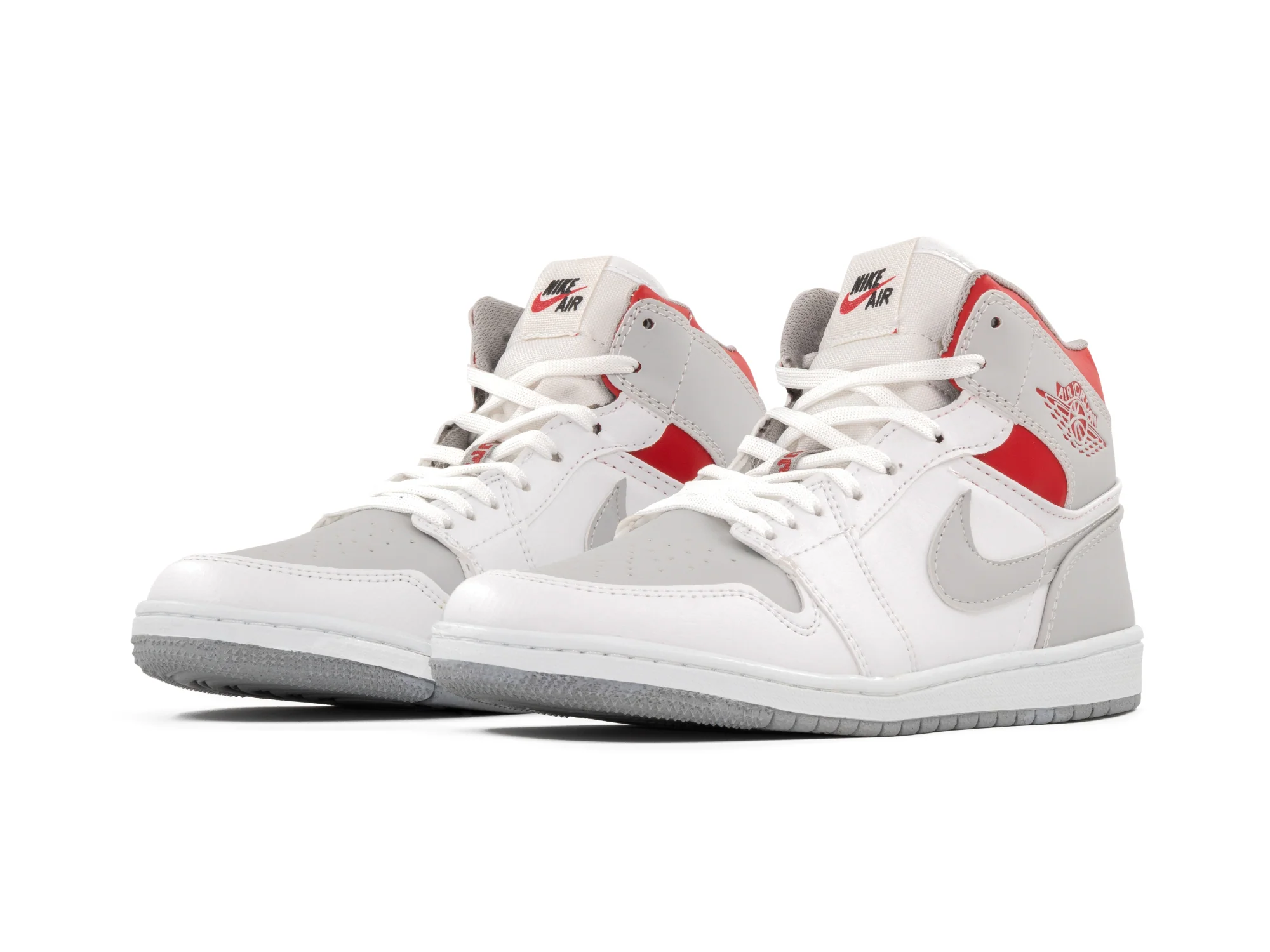 Paq 6 Pares Tenis Retro 1 Blanco Gris Rojo 25/28.5
