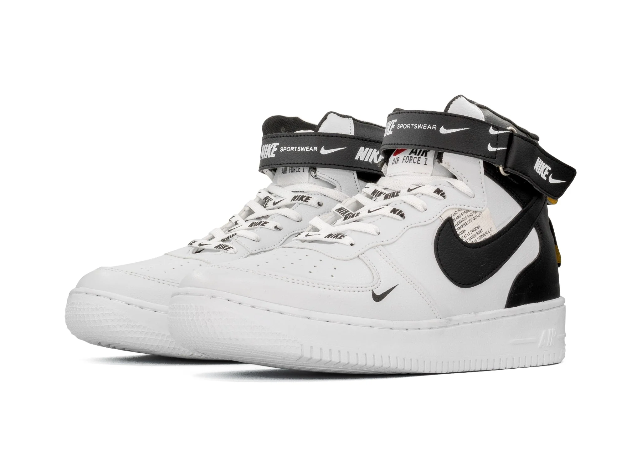 Paq 6 Pares Tenis 875 Blanco Negro 23/26.5