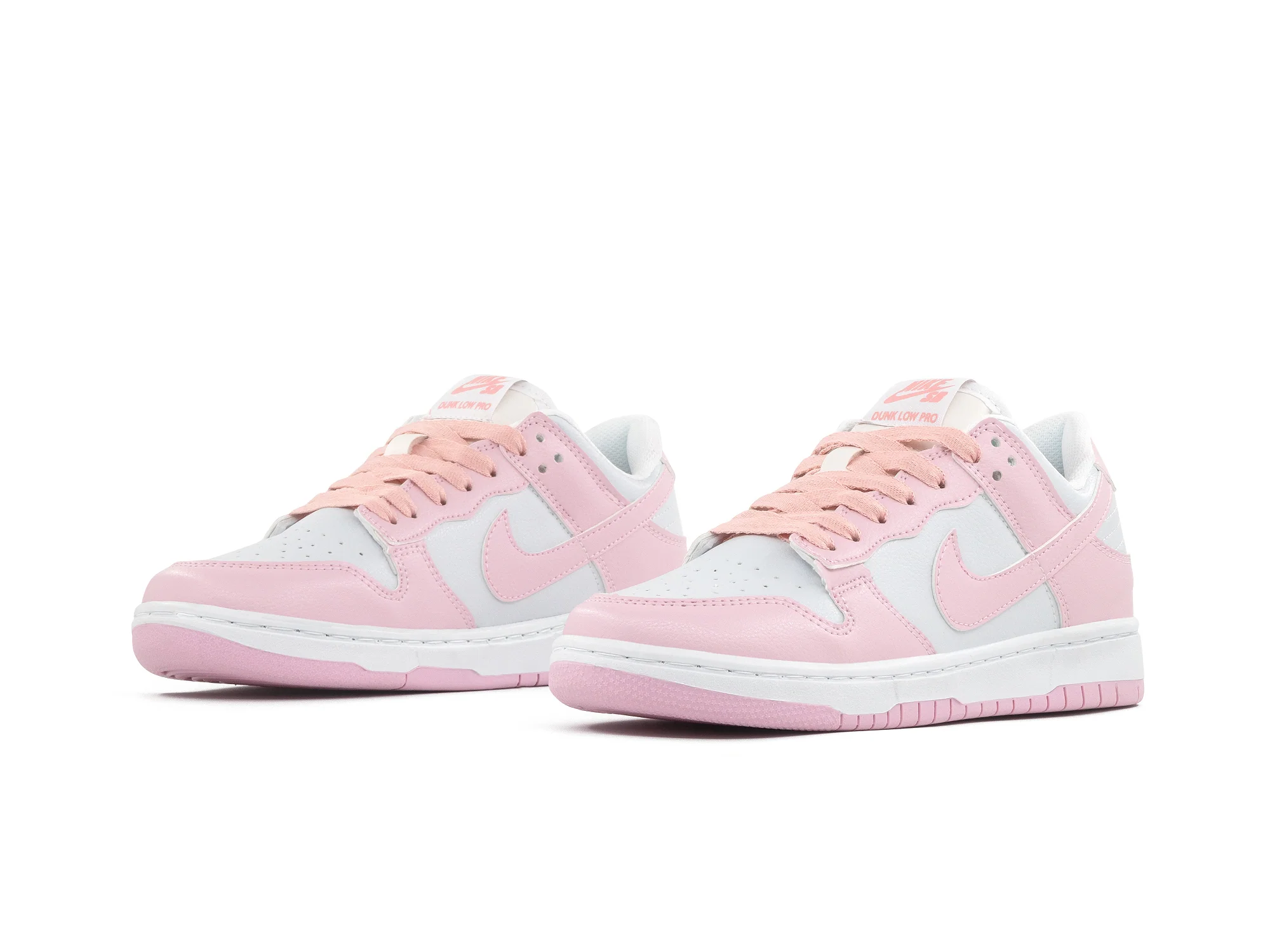 Paq 6 Pares Tenis Dunk Rosa Blanco Rosa 22/25.5
