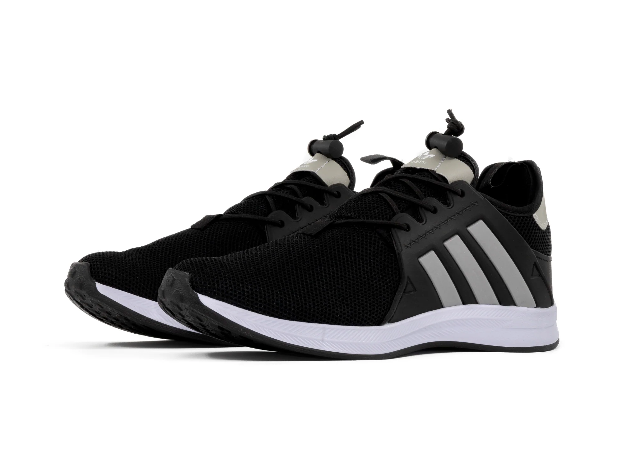 Paq 6 Pares Tenis 018 Negro Plata 22/25.5