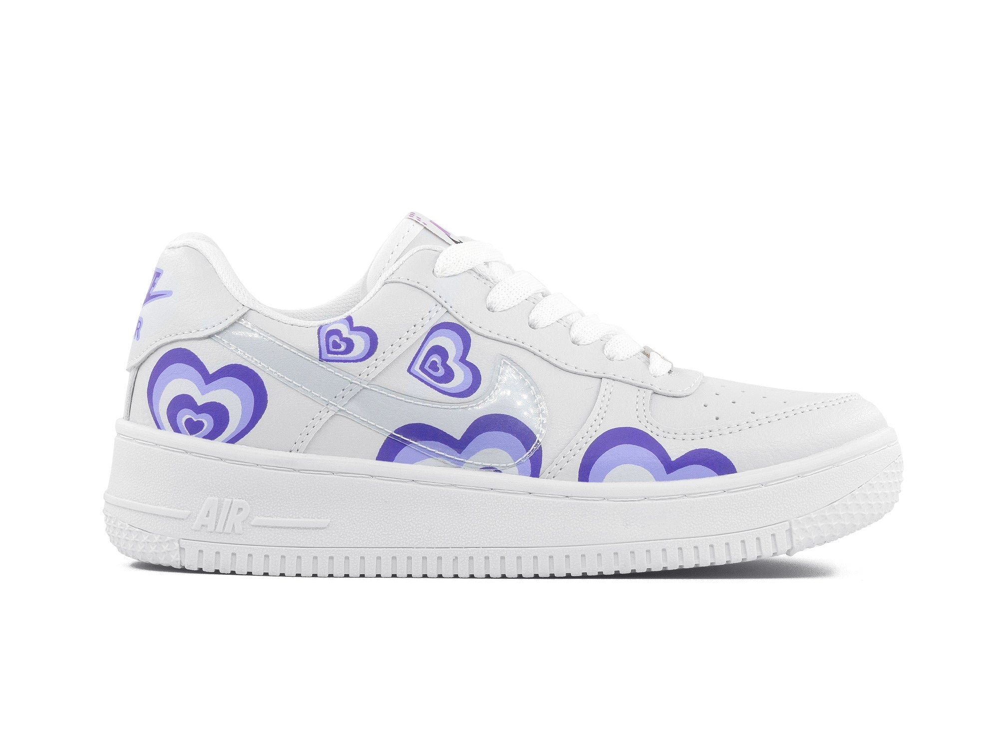 Paq 6 Pares Tenis Love Blanco Lila 22/25.5