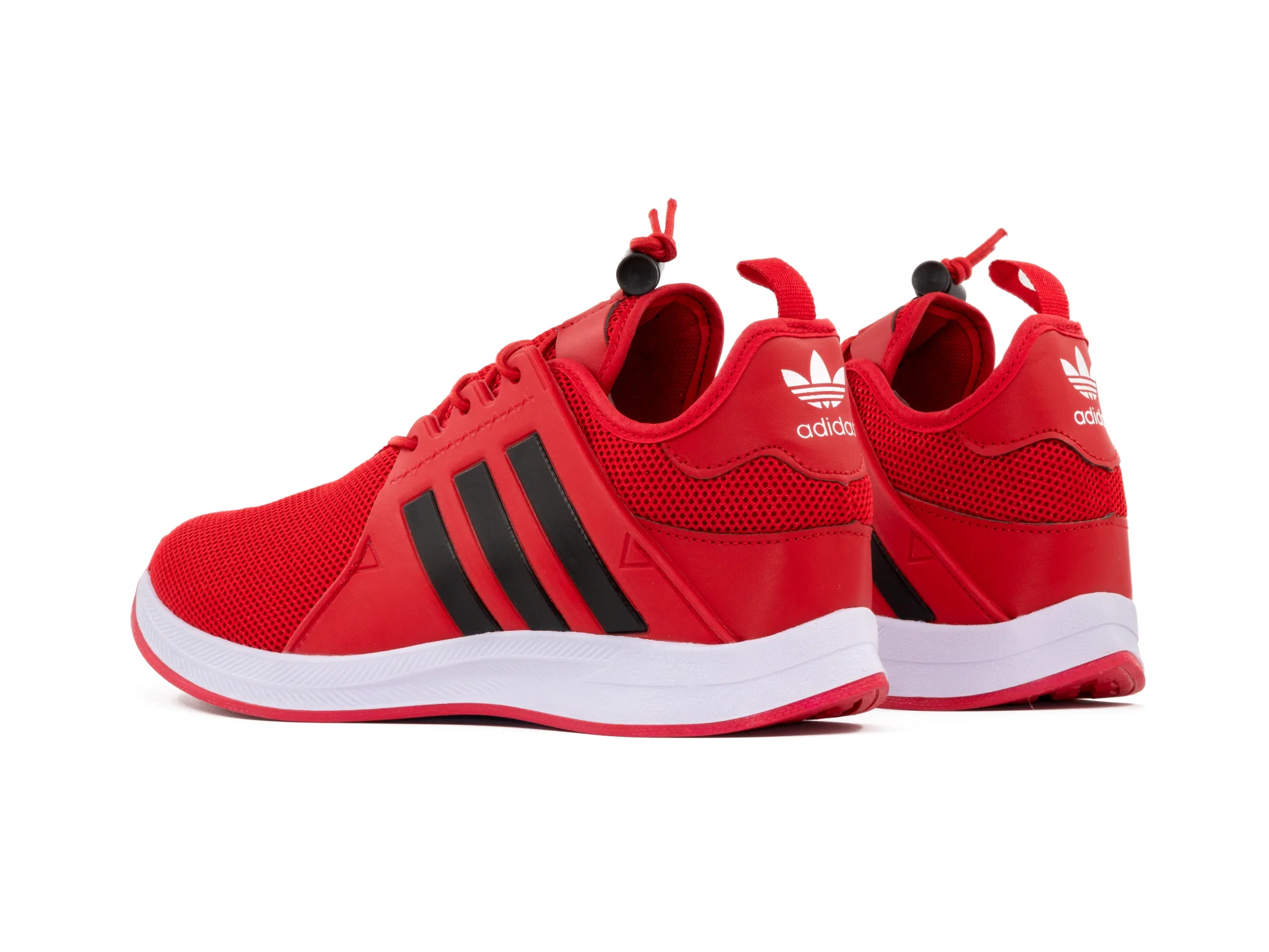 Paq 6 Pares Tenis 018 Rojo Negro 25/28.5