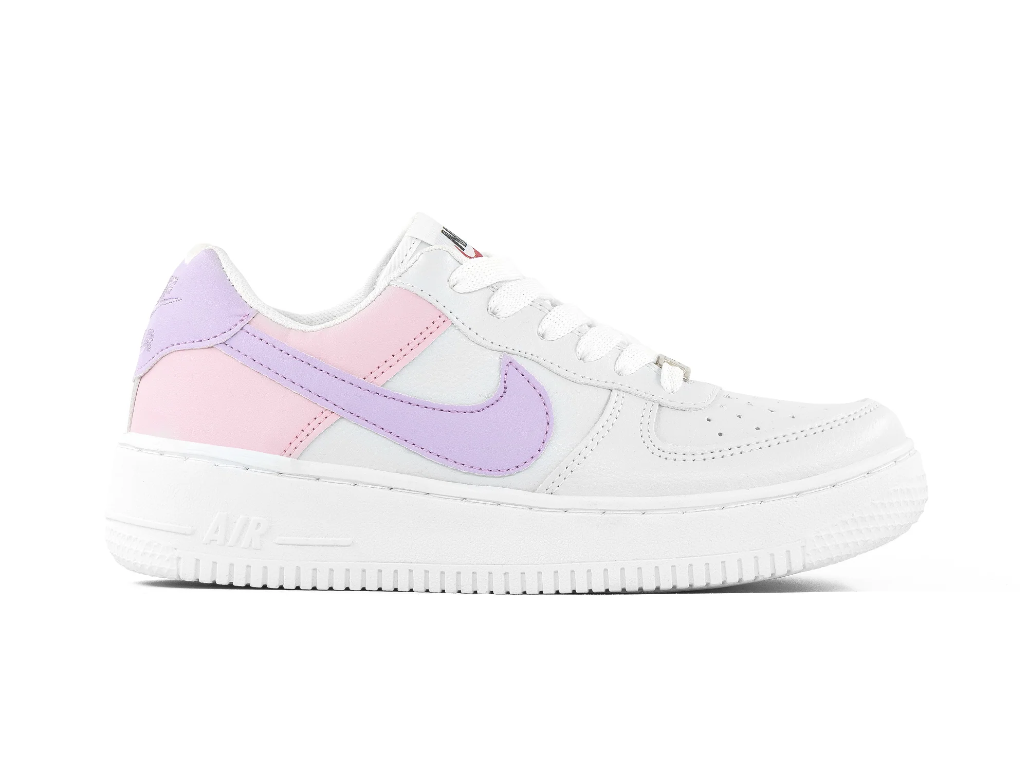 Paq 6 Pares Tenis 270 Blanco Rosa Lila 23/26.5
