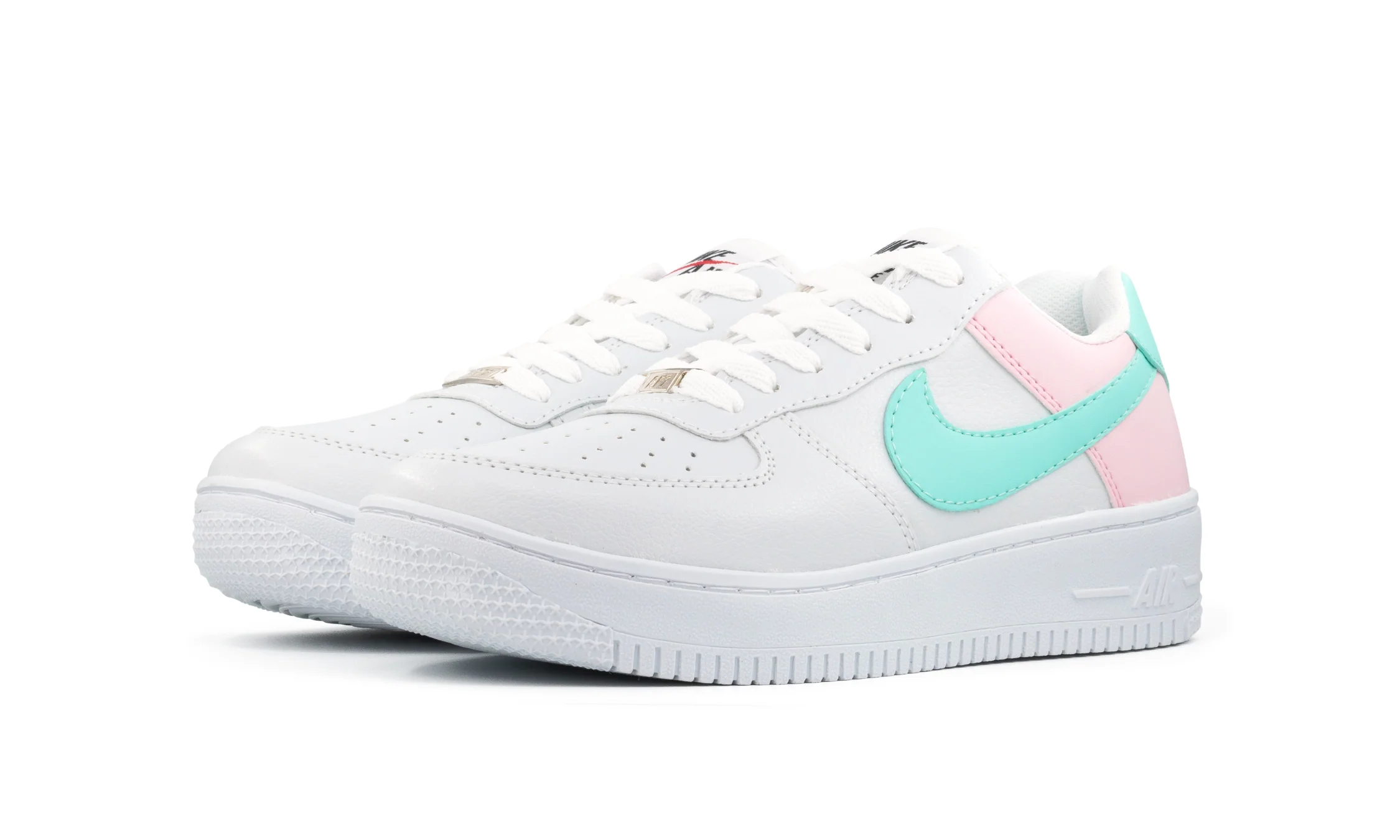 Paq 6 Pares Tenis 270 Blanco Rosa Menta 22/25.5