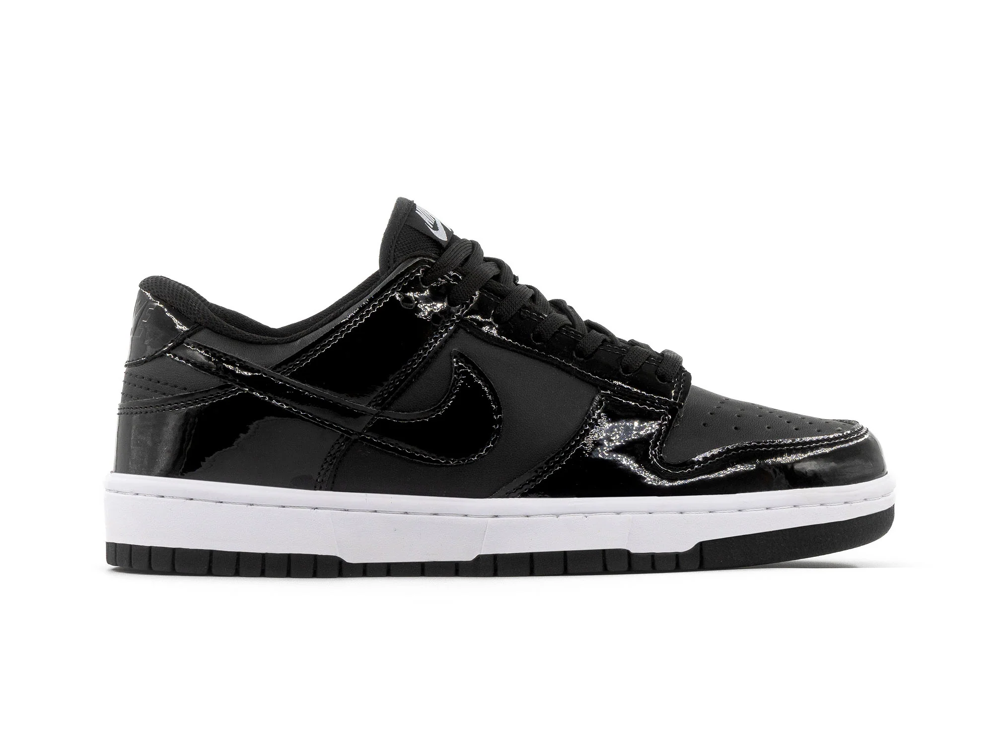 Paq 6 Pares Tenis Dunk Low Charol Negro 25/28.5