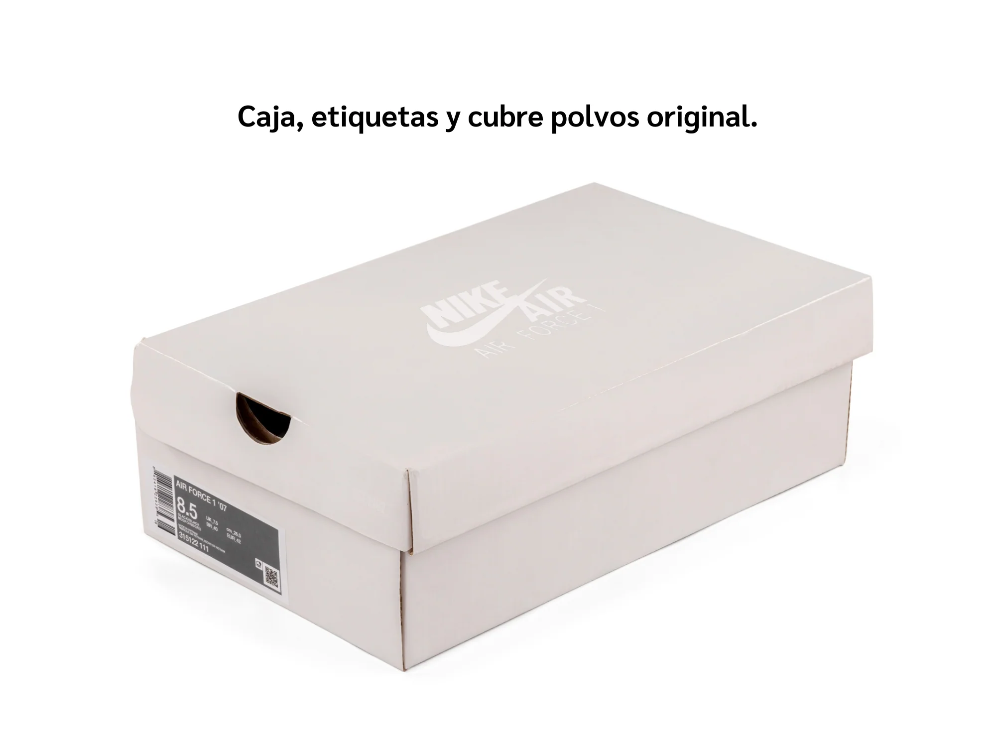 Paq 6 Pares Tenis Air Force 1 Blanco Total 1.1 Premium 25/28.5
