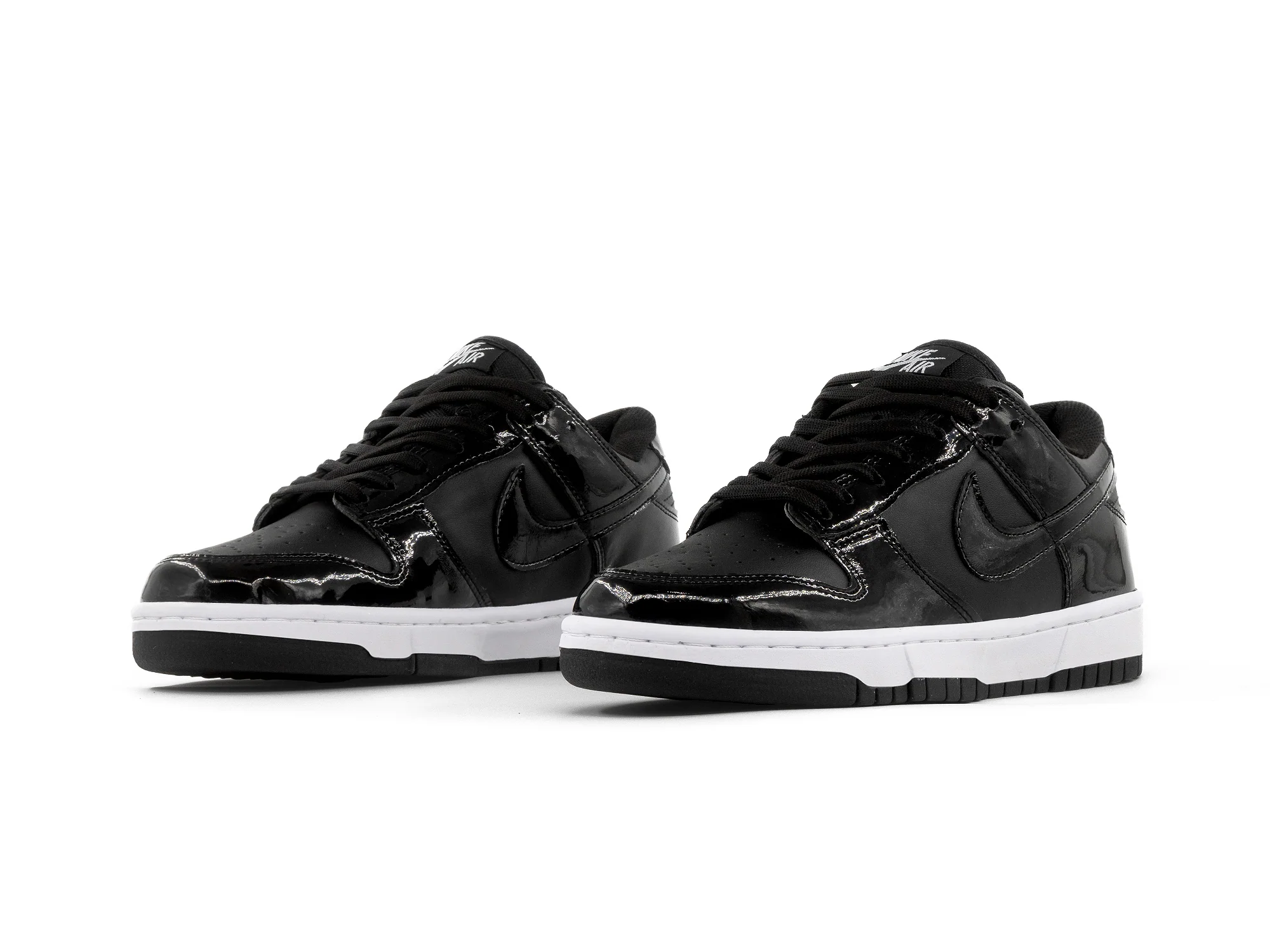 Paq 6 Pares Tenis Dunk Low Charol Negro 25/28.5