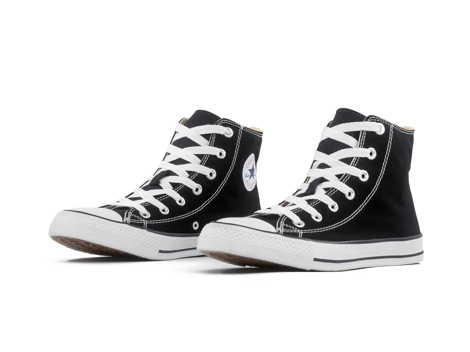 Paq 6 Pares Tenis Cnv Bota Negro Blanco 23/26