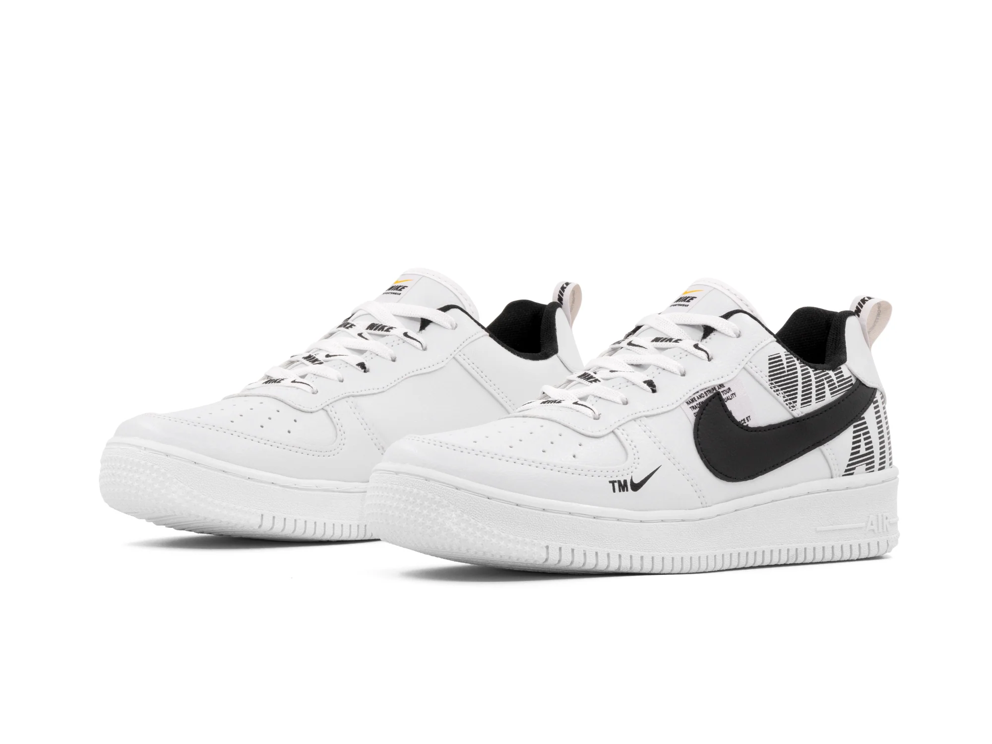 Paq 6 Pares Tenis 420 Blanco Negro Negro 25/28.5