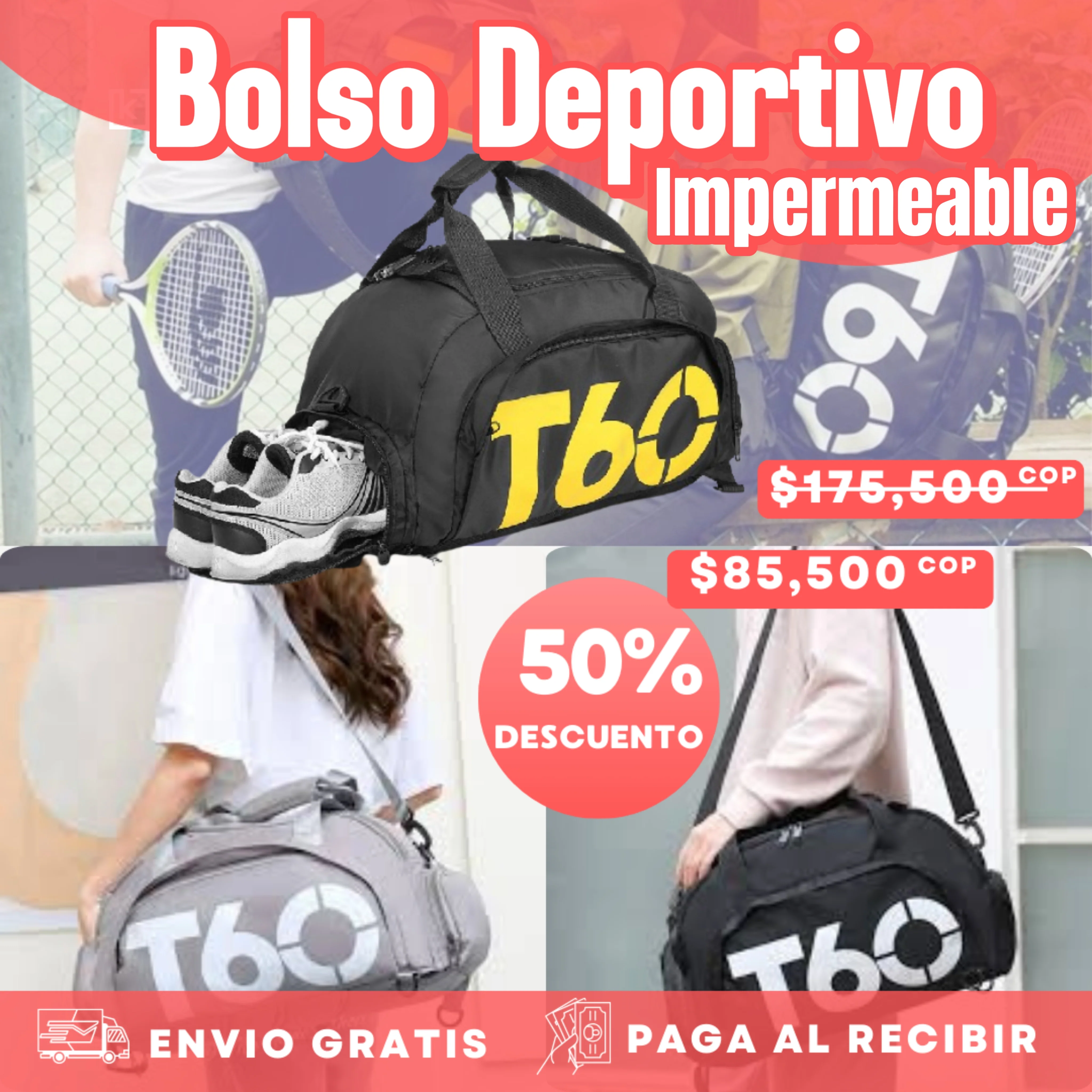 Bolso deportivo impermeable