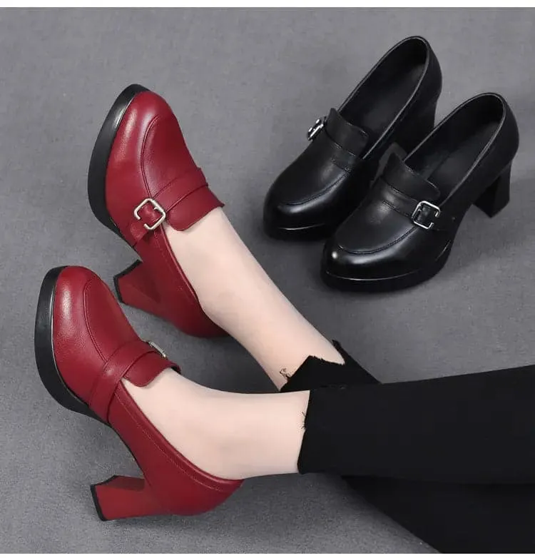 tacones altos impermeables