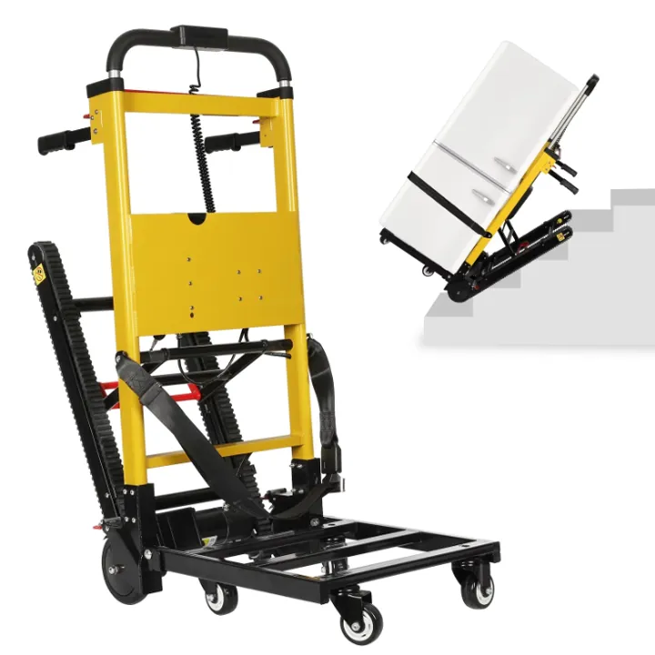 🔥Último día de liquidación💝Carretilla Eléctrica para Subir Escaleras con Capacidad de Carga Máxima de 441 lbs - Manejo con Batería de Litio