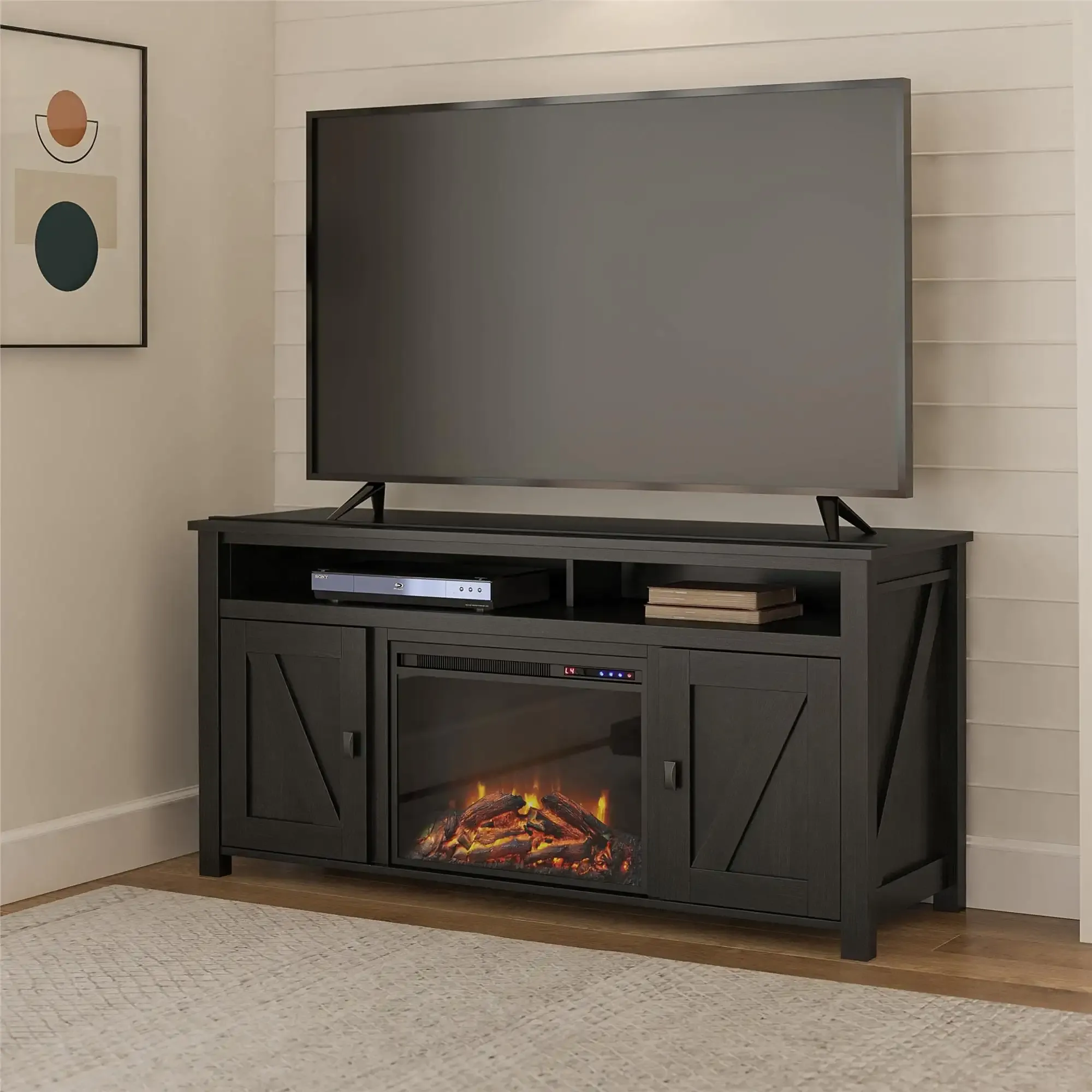 Clearance Offer - TV Stand with Electric Fireplace