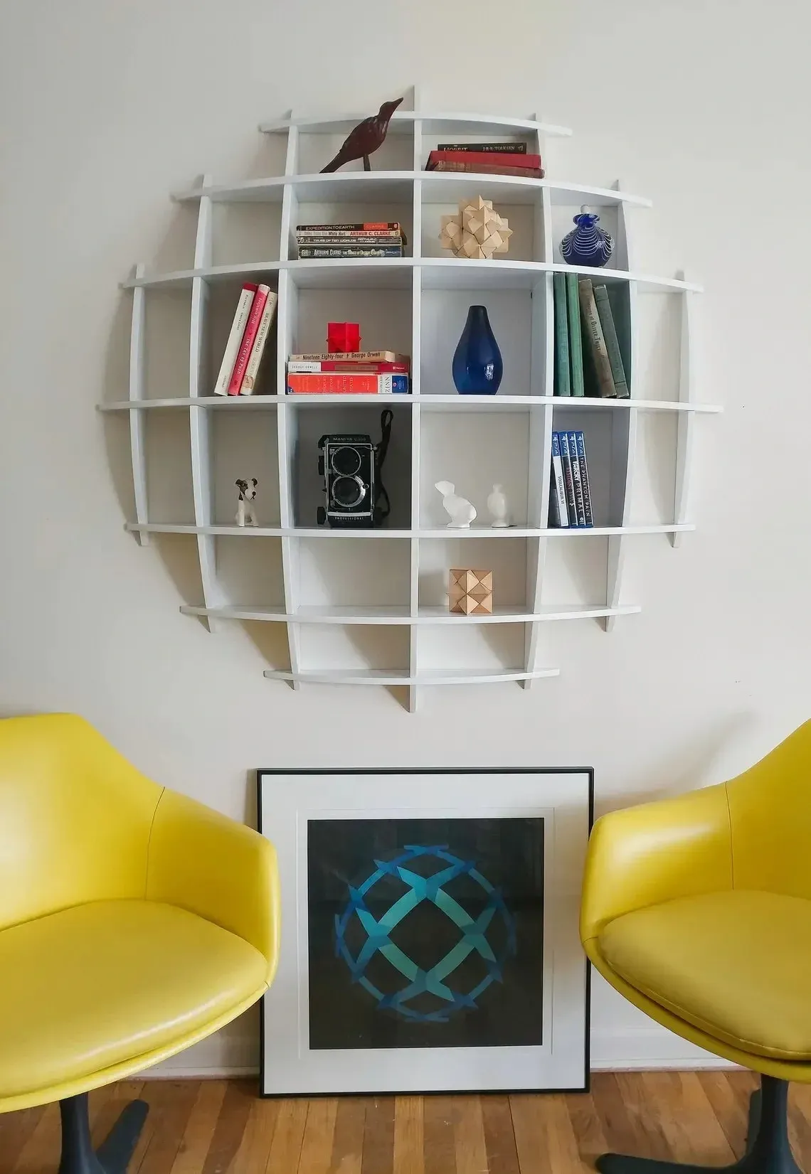[The Best Bookshelf ] Massaroni Geometric Large Sphere Library / shelves