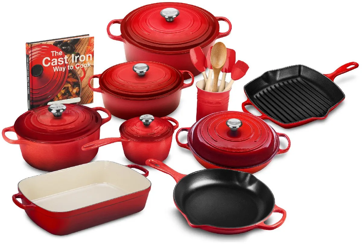 20 Piece Signature Cast Iron Cookware Set
