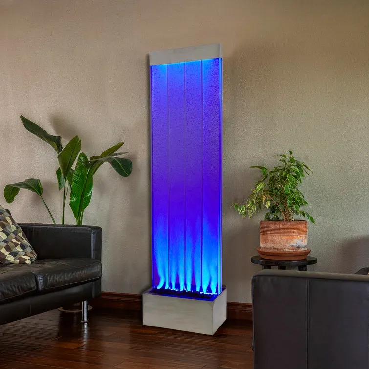 Stainless Steel Fountain with Light