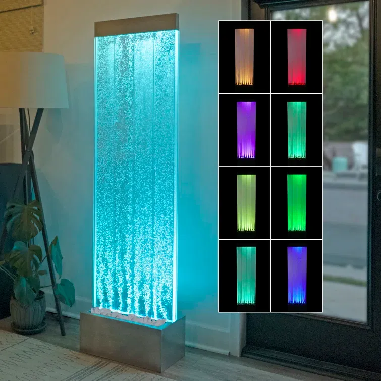 Stainless Steel Fountain with Light
