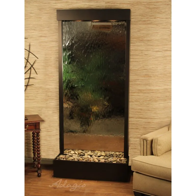 Tranquil River Acrylic Weather Resistant Floor Fountain with Light