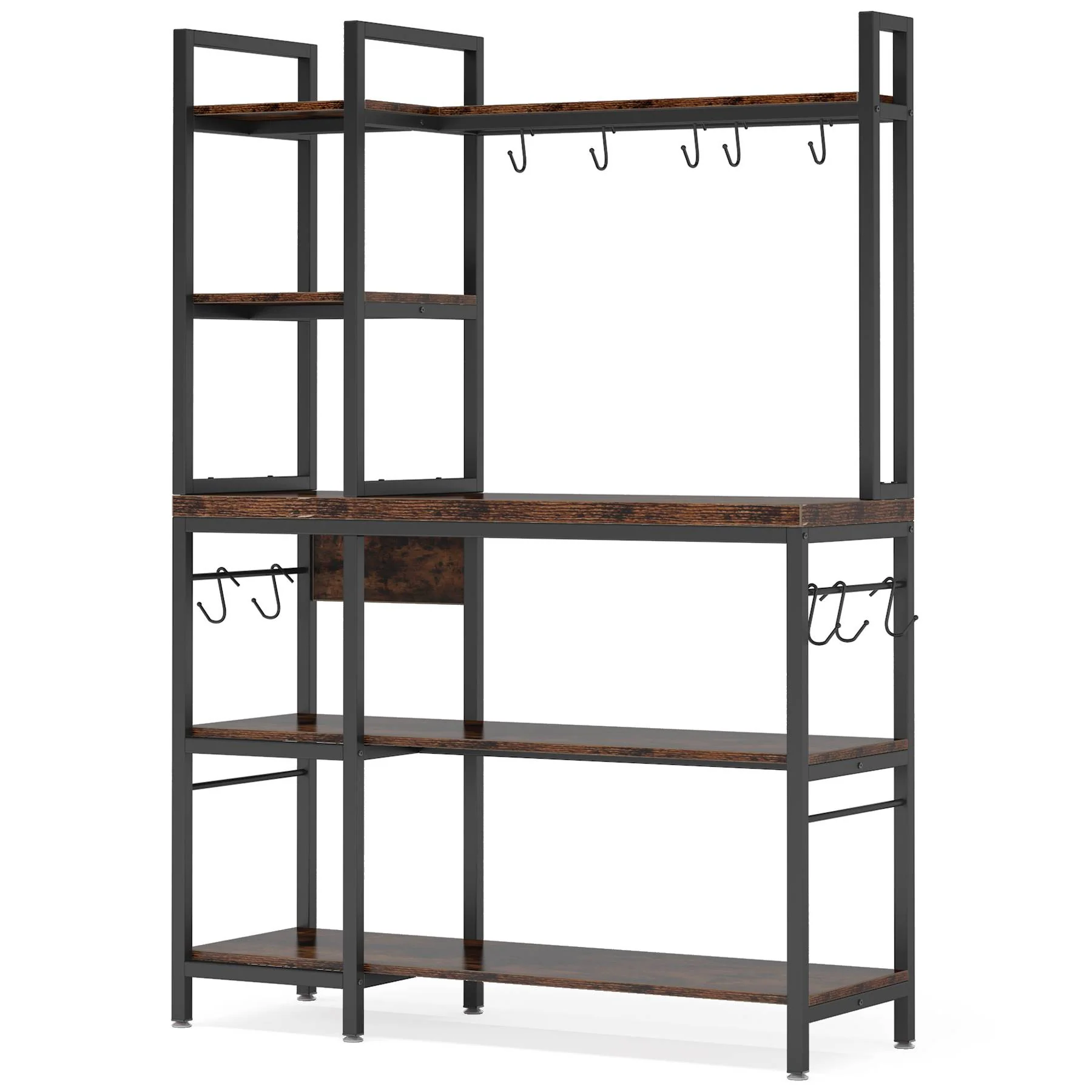 Estante para panadero de cocina, estante de almacenamiento para uso general de 5 niveles con aparador