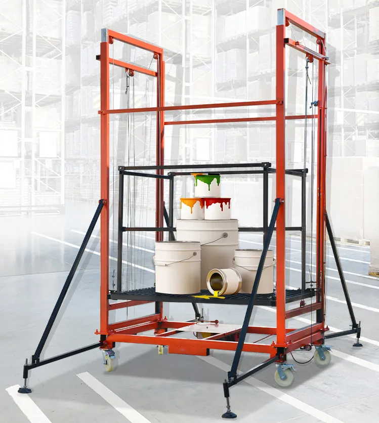 💥Último día💥Plataforma elevadora de andamios eléctrica plegable (🔥¡soporta hasta 500kg!)