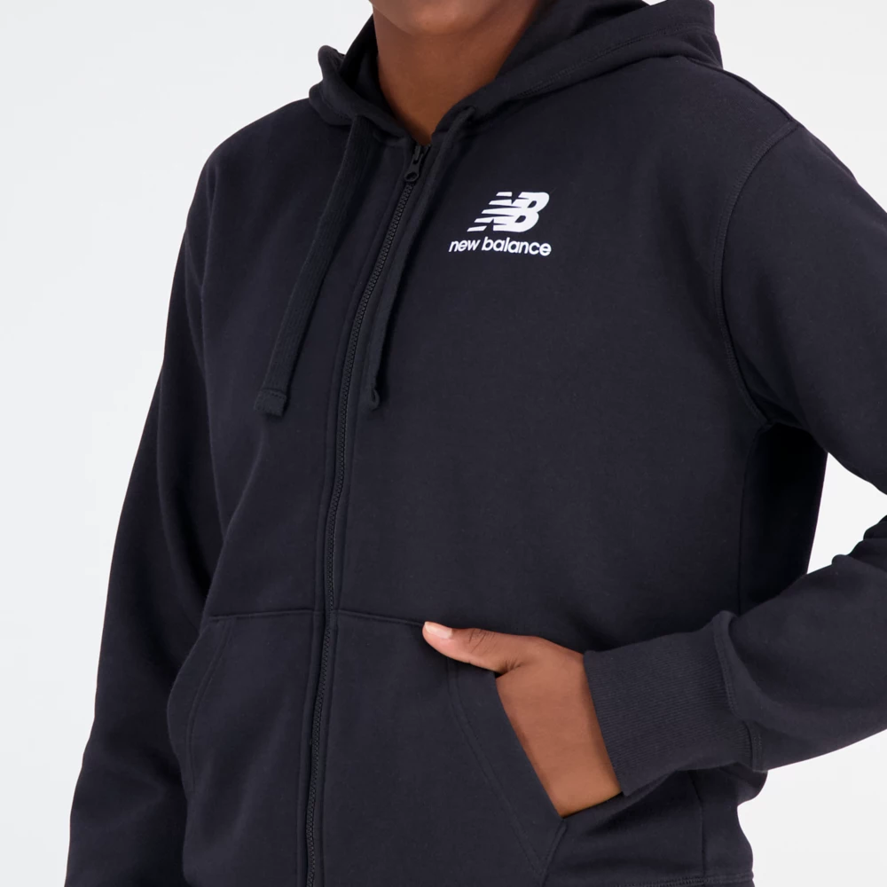 NB Essentials Stacked Logo Full Zip Hoodie
