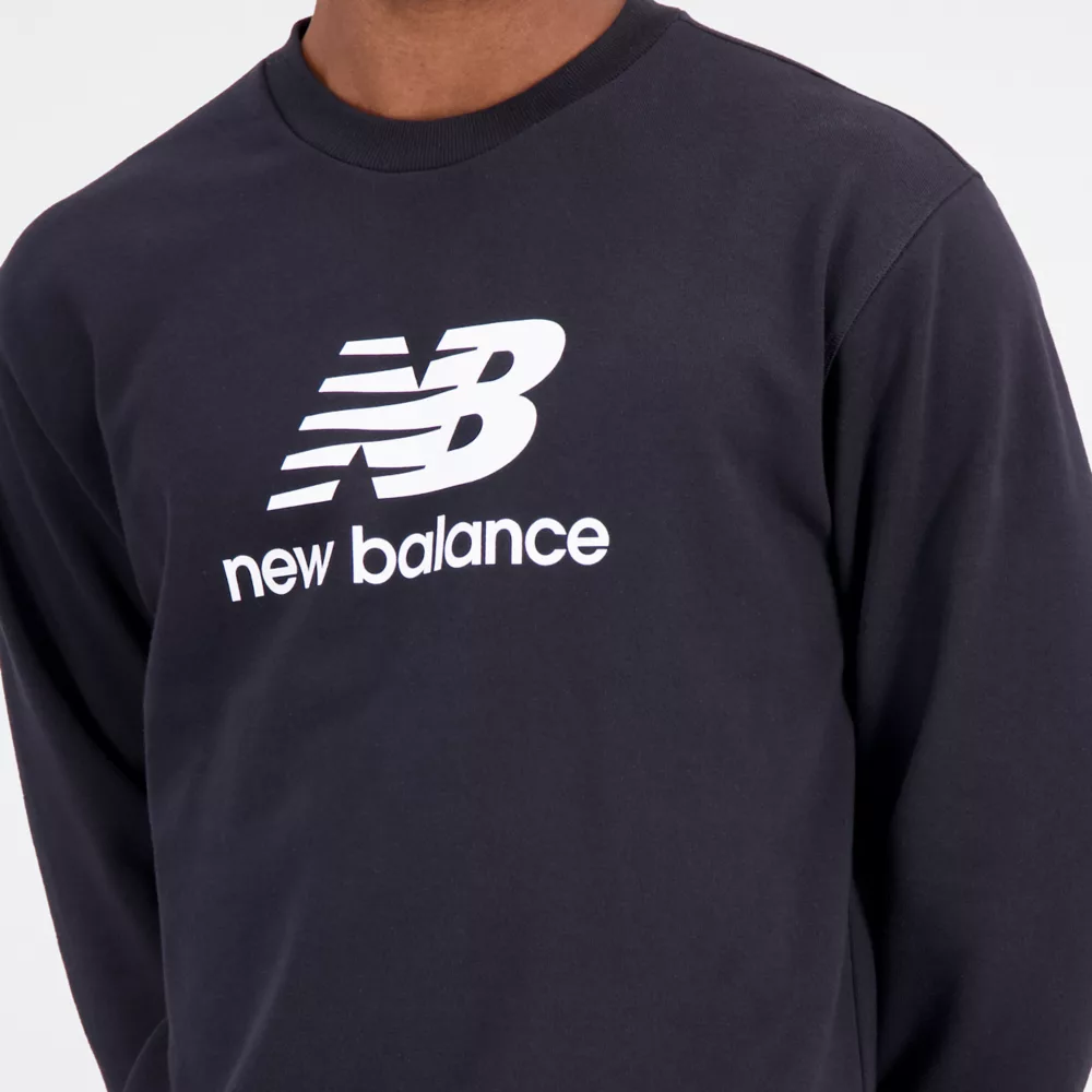 Essentials Stacked Logo French Terry Crewneck