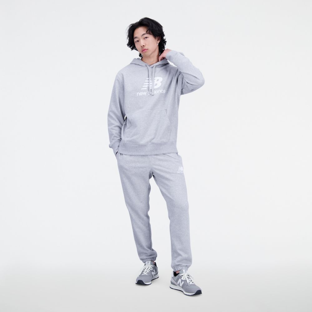 Essentials Stacked Logo French Terry Hoodie