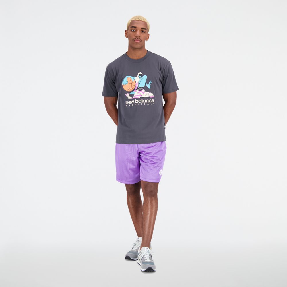 Hoops Cotton Jersey Short Sleeve T-shirt