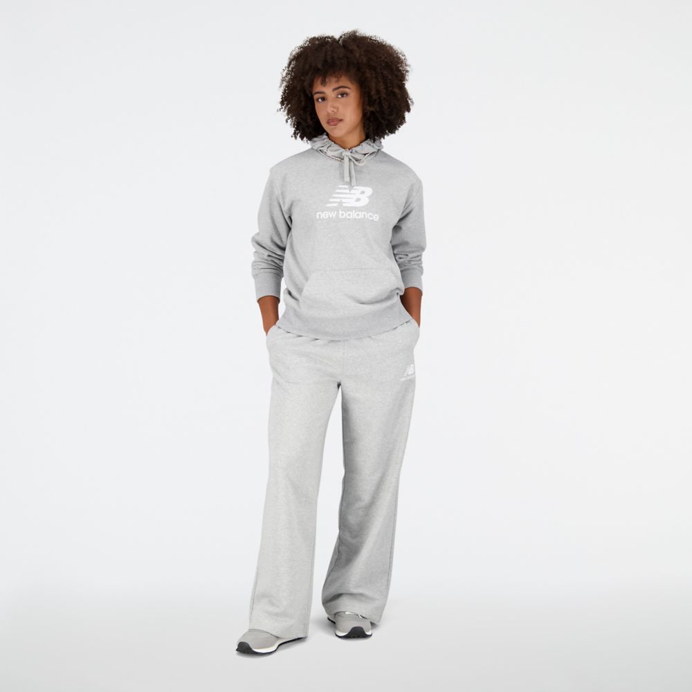 Essentials Stacked Logo French Terry Wide Legged Sweatpant