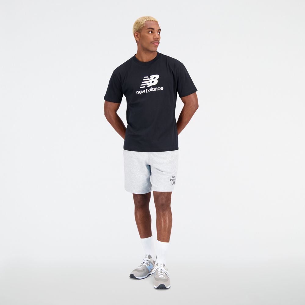 Essentials Stacked Logo Cotton Jersey Short Sleeve T-shirt