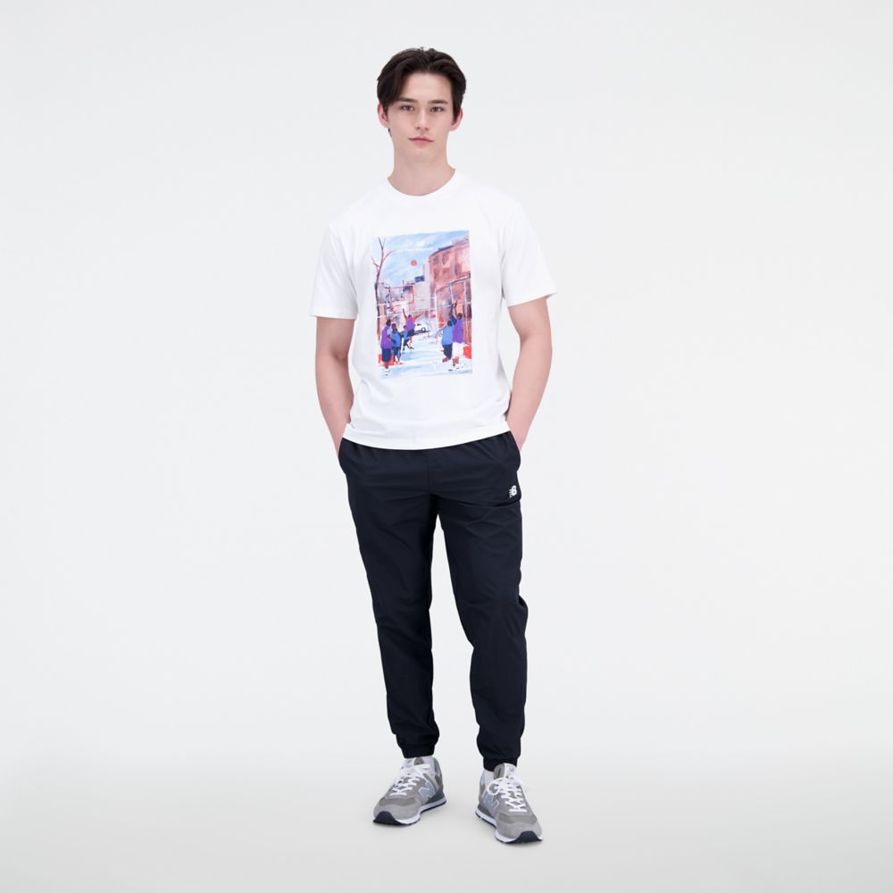 Hoops Graphic Cotton Jersey Short Sleeve T-shirt