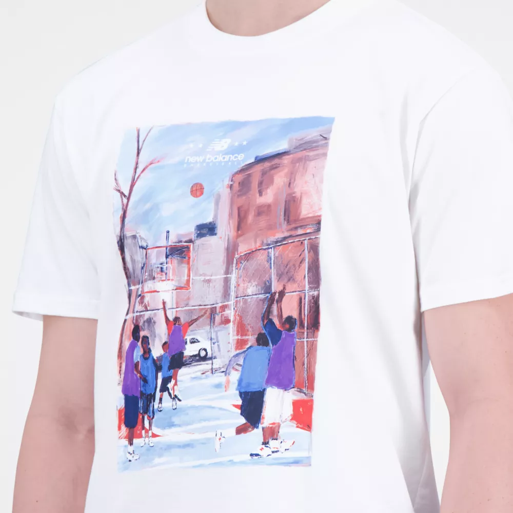 Hoops Graphic Cotton Jersey Short Sleeve T-shirt