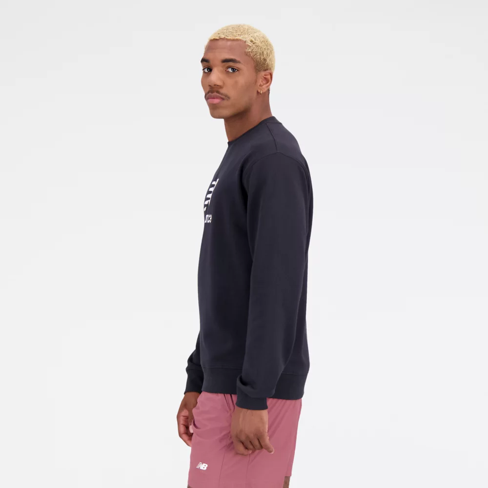 Essentials Stacked Logo French Terry Crewneck