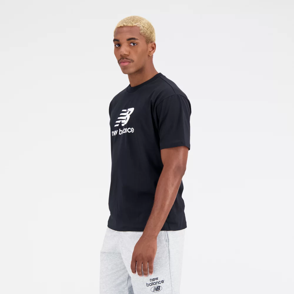 Essentials Stacked Logo Cotton Jersey Short Sleeve T-shirt