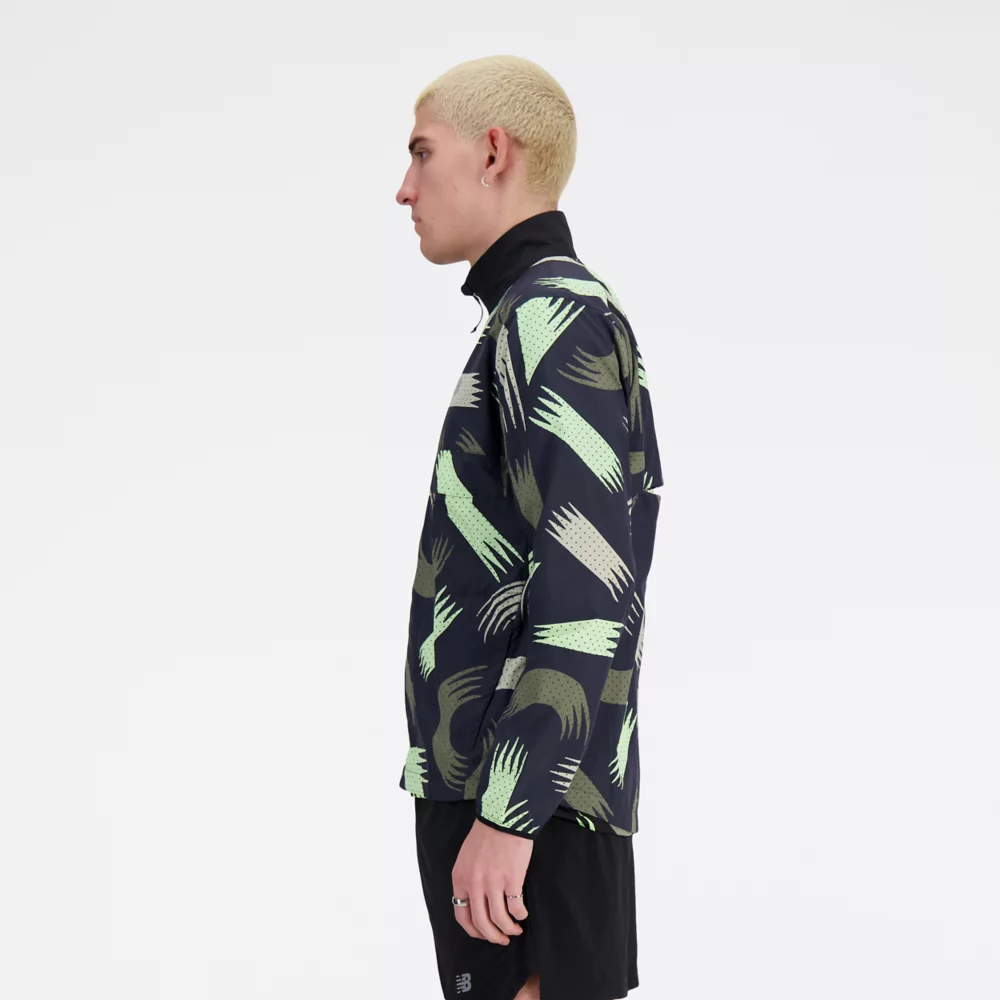 London Edition Printed NB Athletics Packable Run Jacket