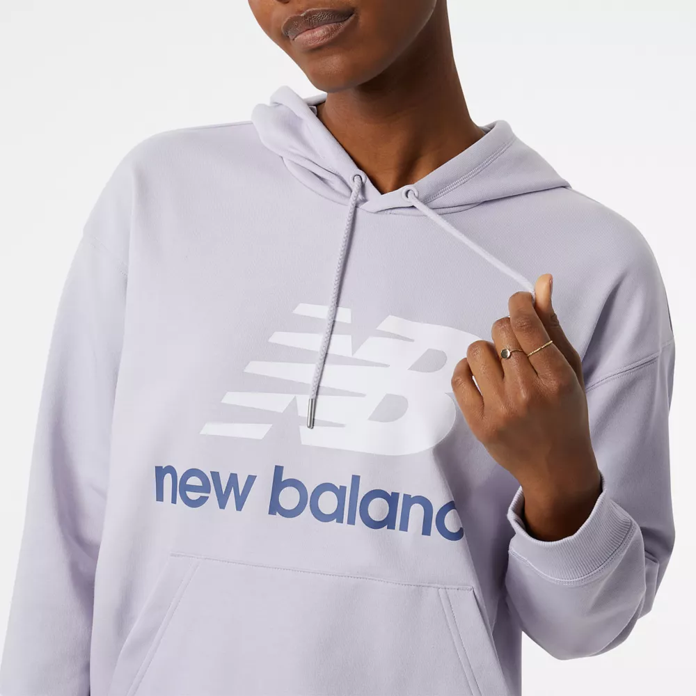 NB Essentials Stacked Logo Oversized Pullover Hoodie
