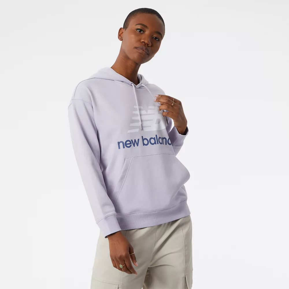 NB Essentials Stacked Logo Oversized Pullover Hoodie