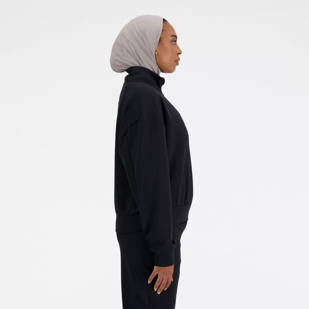 Tech Knit Oversized Quarter Zip