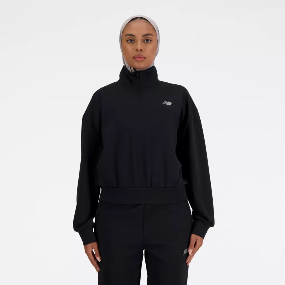 Tech Knit Oversized Quarter Zip
