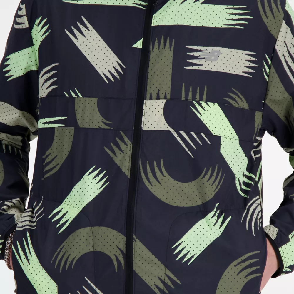 London Edition Printed NB Athletics Packable Run Jacket