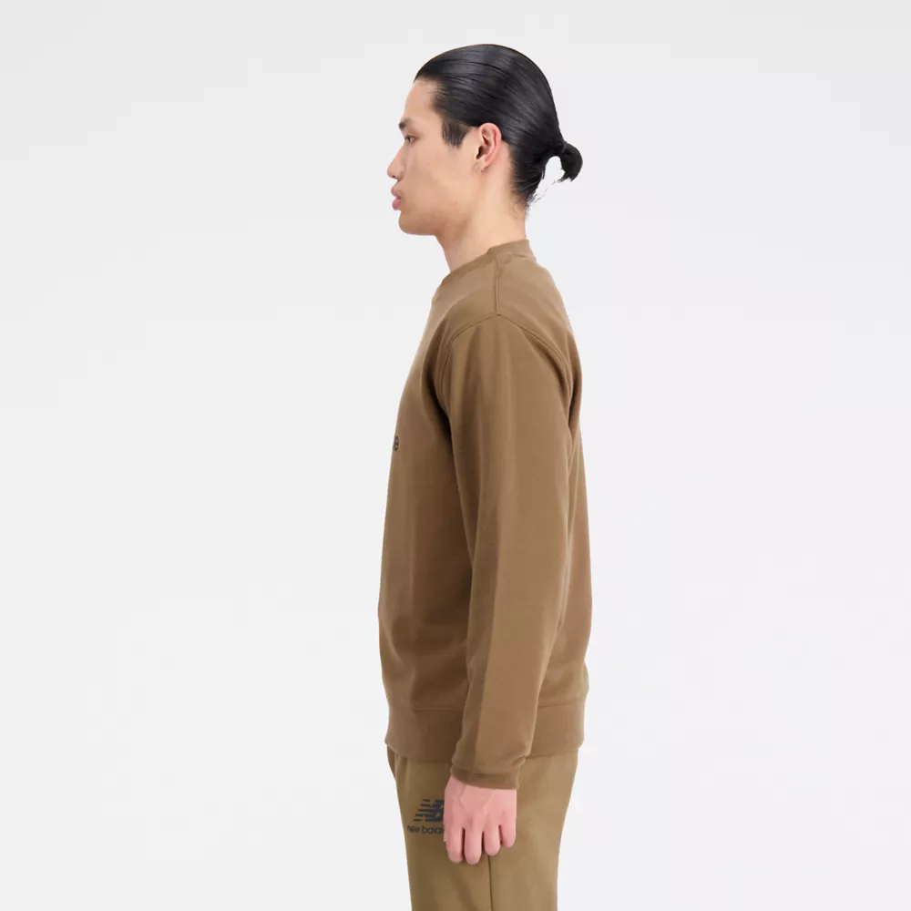 Essentials Stacked Logo French Terry Crewneck