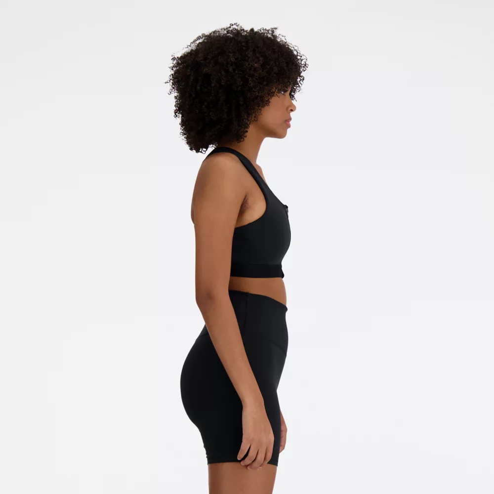 NB Sleek Medium Support Pocket Zip Front Bra