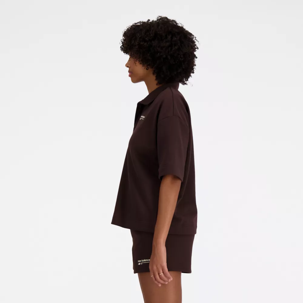 Linear Heritage French Terry Collared Shirt